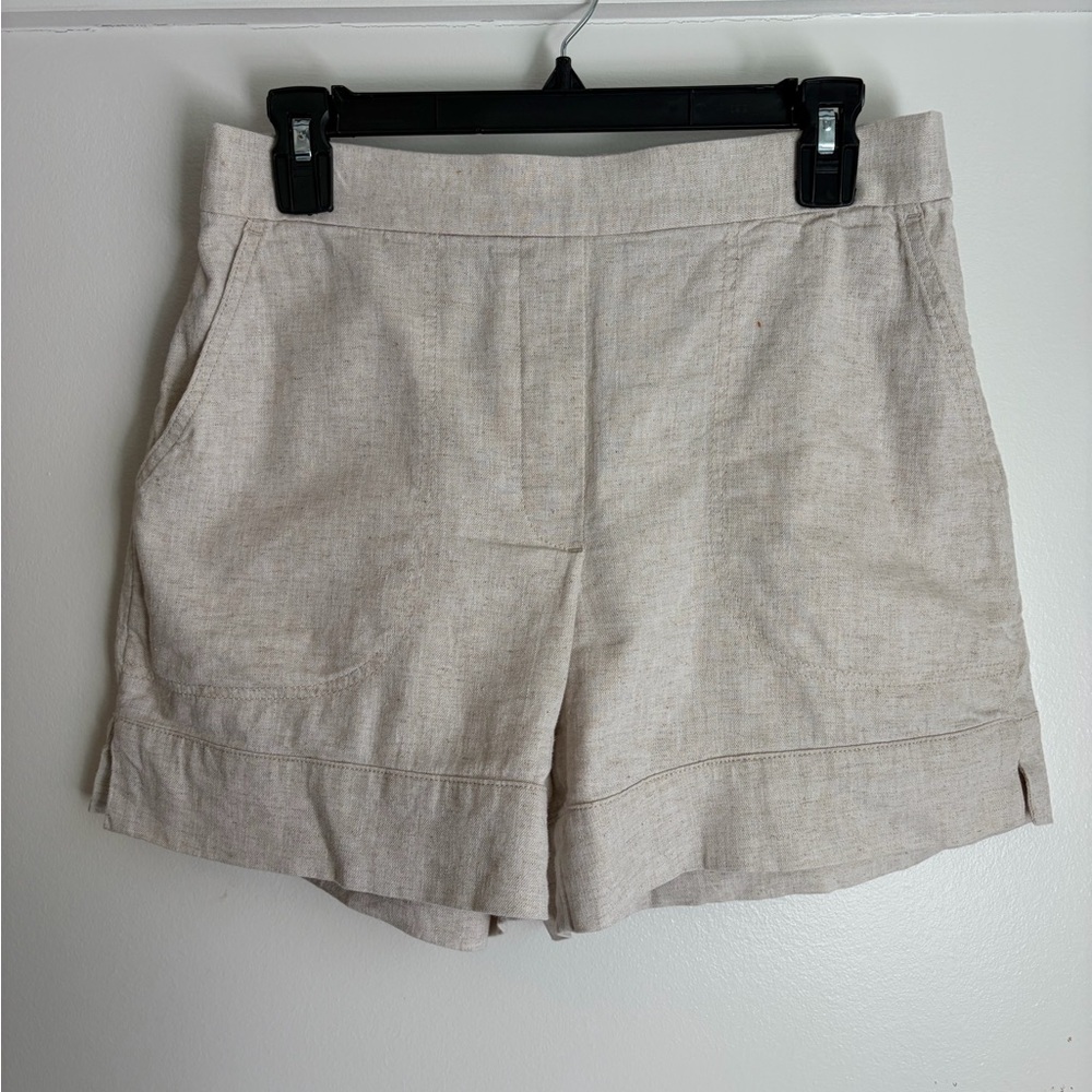 Banana Republic Tan Linen Blend Shorts